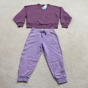 Joy Lab Purple Sweatshirt and Joggers Set